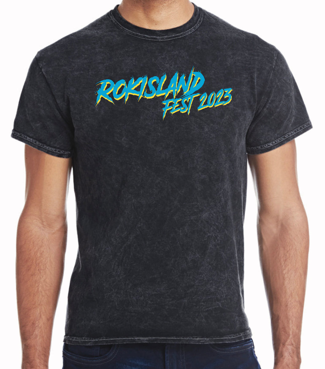 Closet Clean Out! 2023 RokIsland Fest Mineral Wash Line-up tee