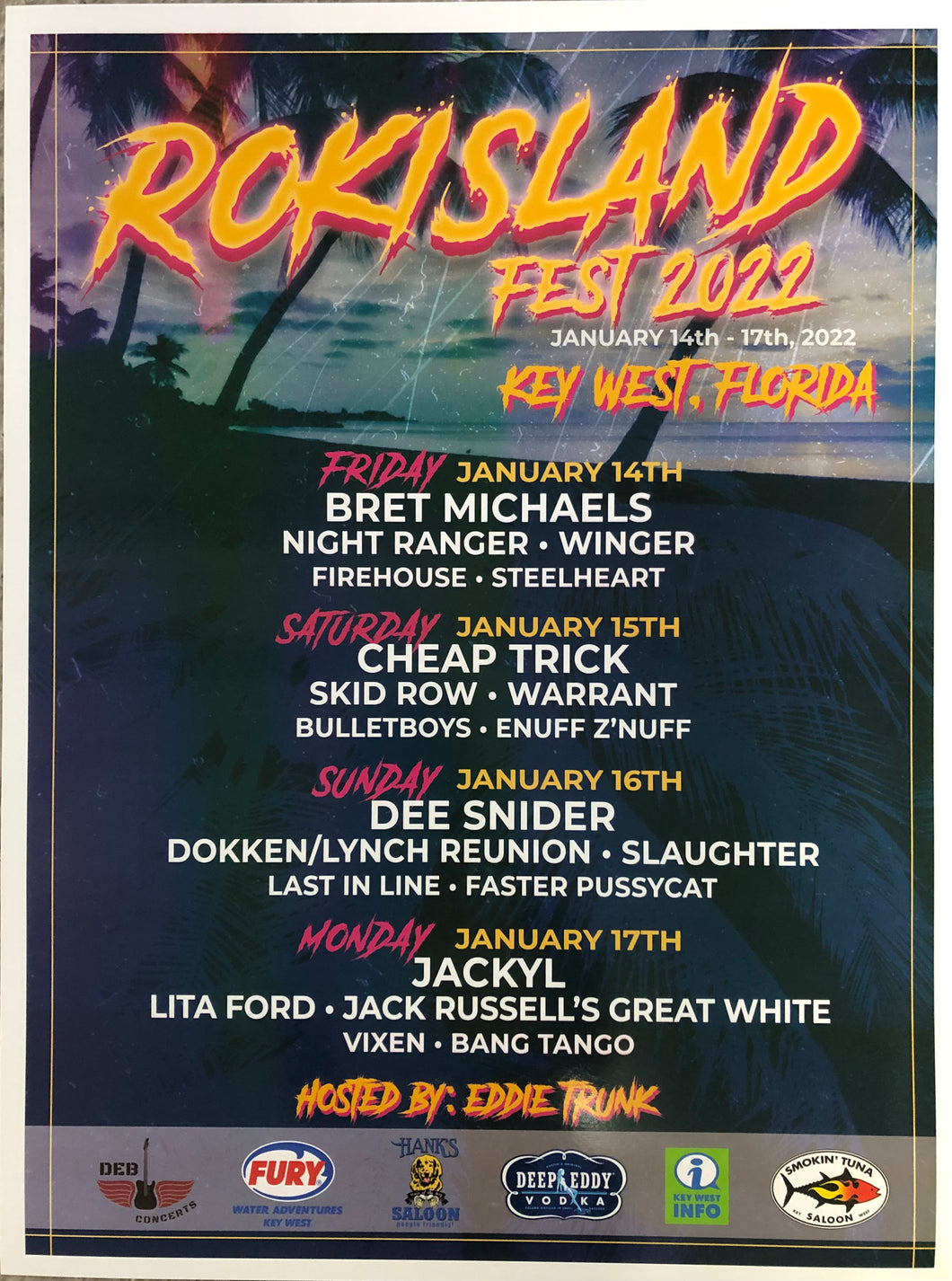 Closet Clean Out! 2022 RokIsland Line-up Poster